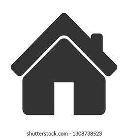 Home icon or symbol for web site ui or application ui to go to main or home page, flat simple design