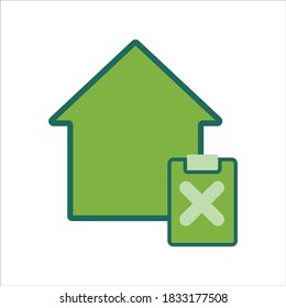 icono de inicio. icono de inicio con tarea. concepto de icono del hogar para diseño móvil y web, elemento de diseño. ilustración del logotipo del icono de inicio. 