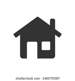 Home icon template color editable. Home symbol vector sign isolated on white background.