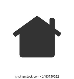 Home icon template color editable. Home symbol vector sign isolated on white background.
