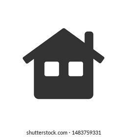 Home icon template color editable. Home symbol vector sign isolated on white background.