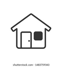Home icon template color editable. Home symbol vector sign isolated on white background.