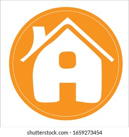 Home icon template color editable. Home symbol vector sign isolated on white background.