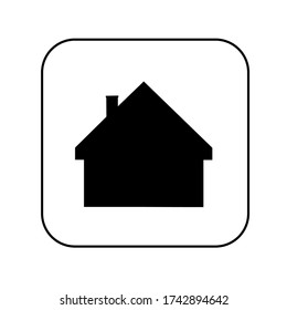 Home icon template color editable. Home symbol vector sign isolated on white background.