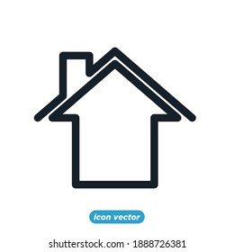 Farbe der Home-Icon-Vorlage editierbar. Haussymbol, Vektorgrafik für Grafik und Webdesign.