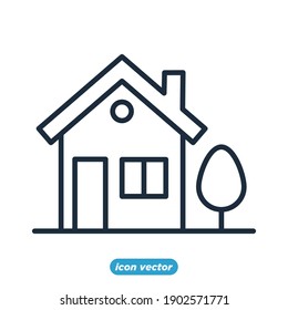 color de plantilla de icono de inicio editable. ilustración vectorial de símbolo de casa para diseño gráfico y web.