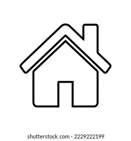 HOME ICON TEMPLATE DESIGN. ILLUSTRATIONS ARE EDITABLE. A SIMPLE FLAT DESIGN