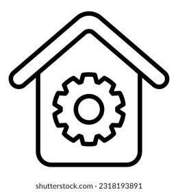 Home icon with transparent background
