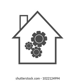 home icon in trendy flat style isolated on background. home icon page symbol for your web site design home icon logo, app, UI. home icon Vector illustration