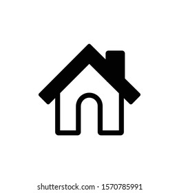 Home icon in trendy flat style isolated on white background. Symbol for your web site design, logo, app, UI. Vector illustration, EPS