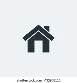 Home icon in trendy flat style background, image jpg, vector eps, flat web, material icon, UI illustration