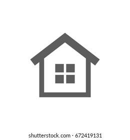 Home icon in trendy flat style isolated on white background. Symbol for your web site design, logo, app, UI. Vector illustration, EPS