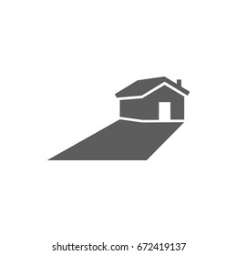 Home icon in trendy flat style isolated on white background. Symbol for your web site design, logo, app, UI. Vector illustration, EPS