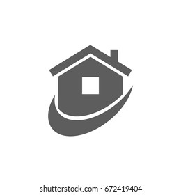 Home icon in trendy flat style isolated on white background. Symbol for your web site design, logo, app, UI. Vector illustration, EPS