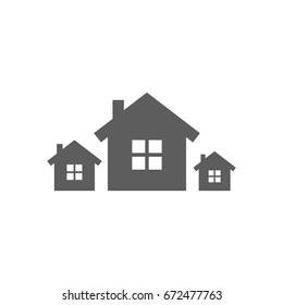 Home icon in trendy flat style isolated on white background. Symbol for your web site design, logo, app, UI. Vector illustration, EPS