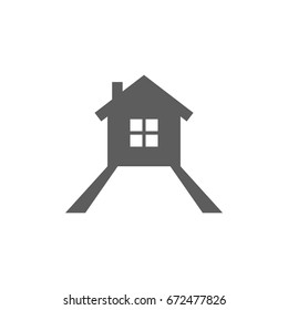 Home icon in trendy flat style isolated on white background. Symbol for your web site design, logo, app, UI. Vector illustration, EPS