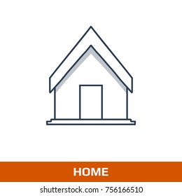Home icon in trendy flat style isolated on background. home icon page symbol for your web site design home icon logo, app, UI. home icon Vector illustration, EPS10.