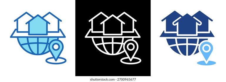 Ilustración vectorial de triplestyle Home Icon