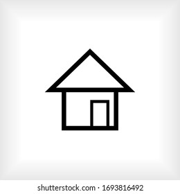 Home Icon. Universal Interface Element, Sign and Symbol - Vector.
