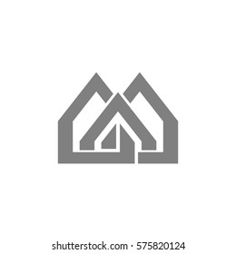 home icon vector. aaa letter vector