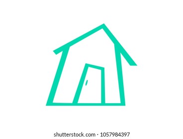 home icon vector abstract