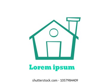 home icon vector abstract