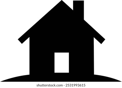 Diseño de Arte vectorial de icono de casa. Símbolo de casa simple. Icono de construcción. Ilustración vectorial.
