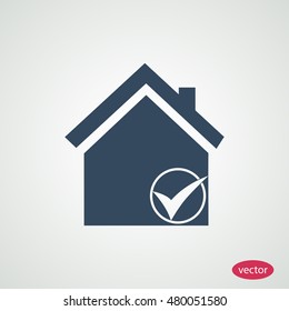 home icon, vector best flat icon, EPS