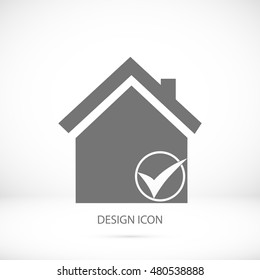 home icon, vector best flat icon, EPS