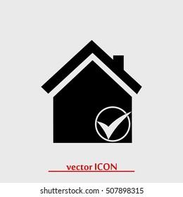 home icon, vector best flat icon, EPS