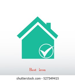home icon, vector best flat icon, EPS