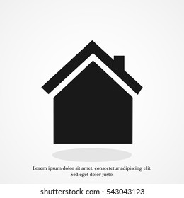 home icon, vector best flat icon, EPS