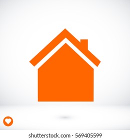 home icon, vector best flat icon, EPS