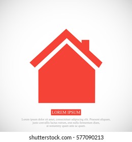 home icon, vector best flat icon, EPS