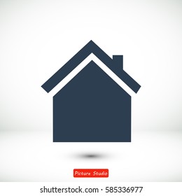 home icon, vector best flat icon, EPS