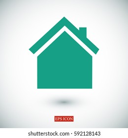 home icon, vector best flat icon, EPS