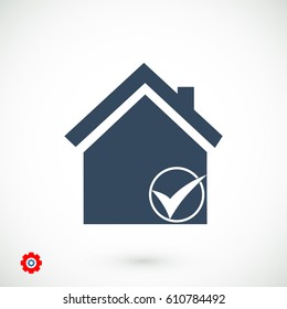 home icon, vector best flat icon, EPS