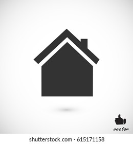 home icon, vector best flat icon, EPS