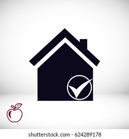 home icon, vector best flat icon, EPS