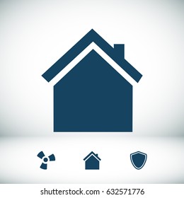 home icon, vector best flat icon, EPS