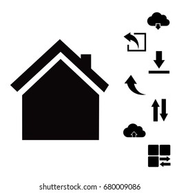 home icon, vector best flat icon, EPS