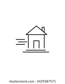 icono de inicio, icono de vector de mejor línea.