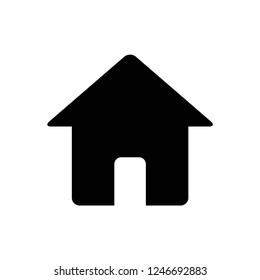 home icon vector black