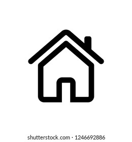home icon vector black