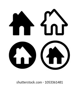 home icon vector collection for website, web store, online shopping and apps 