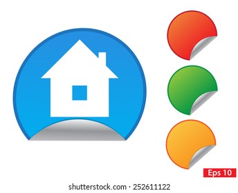 home icon.  Vector concept. eps 10
