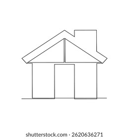  Ícone inicial vetor linha contínua desenho doodle