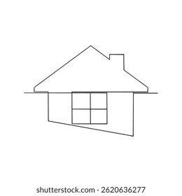  Home icon vector continuous line drawing doodle