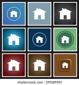 Home. icon. vector design