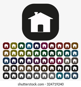 Home. icon. vector design